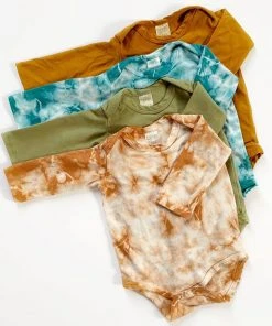 North Of West Sale Baby's Long Sleeve Onesie - Spice