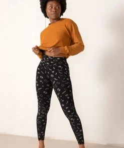 North Of West Best Sellers Sammy Legging - Black Squiggles