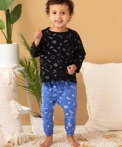 North Of West Baby's Squiggles Harem Pants - Azure