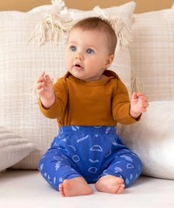 North Of West Baby's Squiggles Harem Pants - Azure