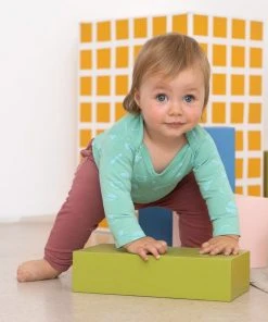 North Of West Baby's Squiggles Long Sleeve Onesie - Seafoam