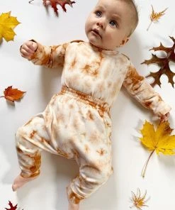 North Of West Best Sellers Baby's Tie Dye Harem Pants - Amber