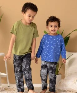 North Of West Sale Kids' Traveler Upcycled Tie Dye Jeans - Black