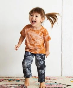 North Of West Sale Kids' Traveler Upcycled Tie Dye Jeans - Black