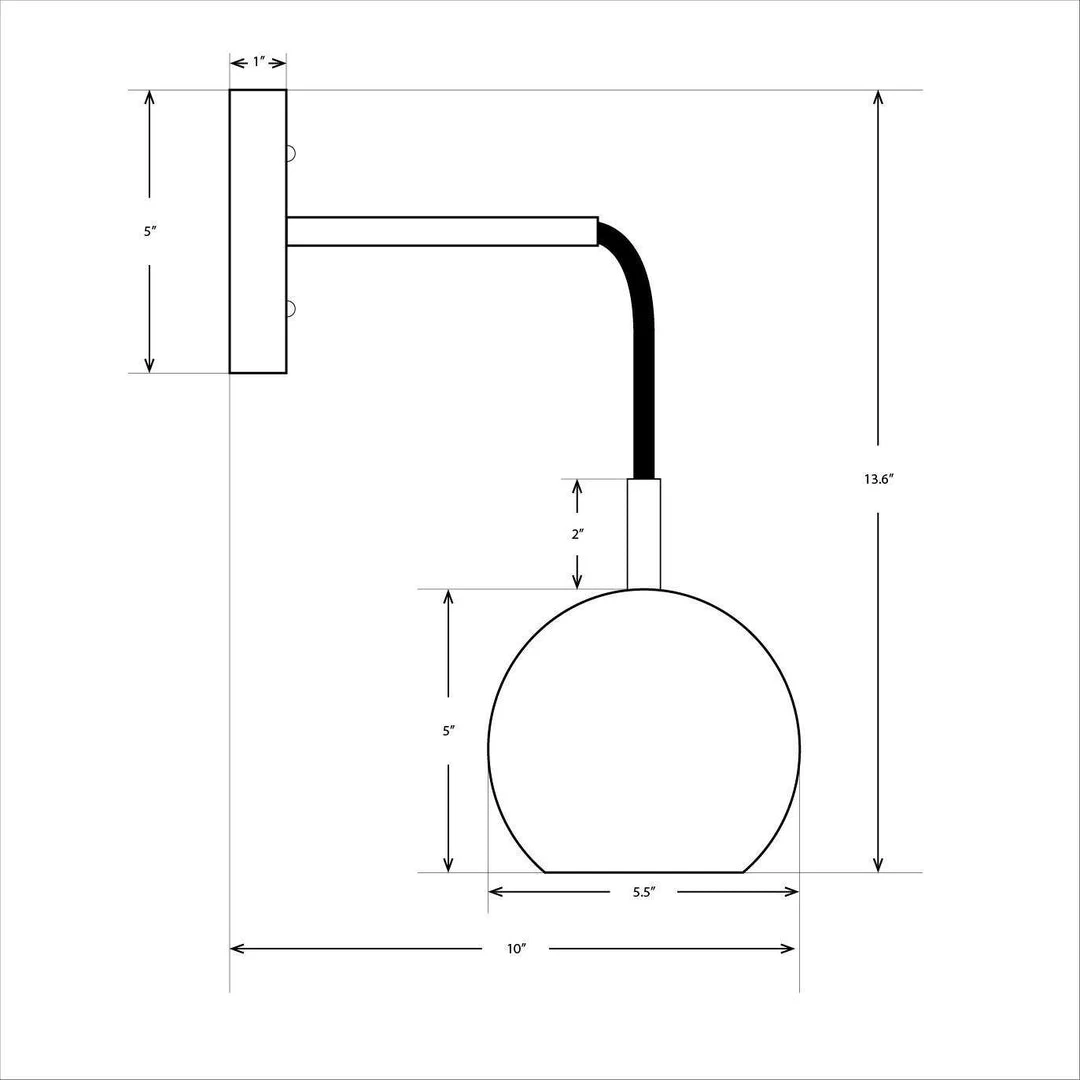 Dounia Home Lighting Nur Wall Sconce Dounia Home Lighting Nur Wall Sconce