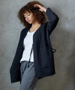 Coyuchi Olema Quilted House Robe