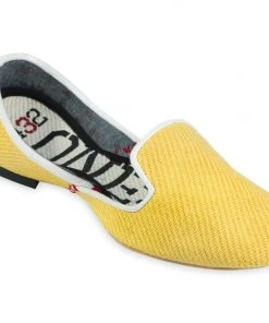 ONE432 Shoes Women's Recycled Jutti Loafer - Basant Yellow