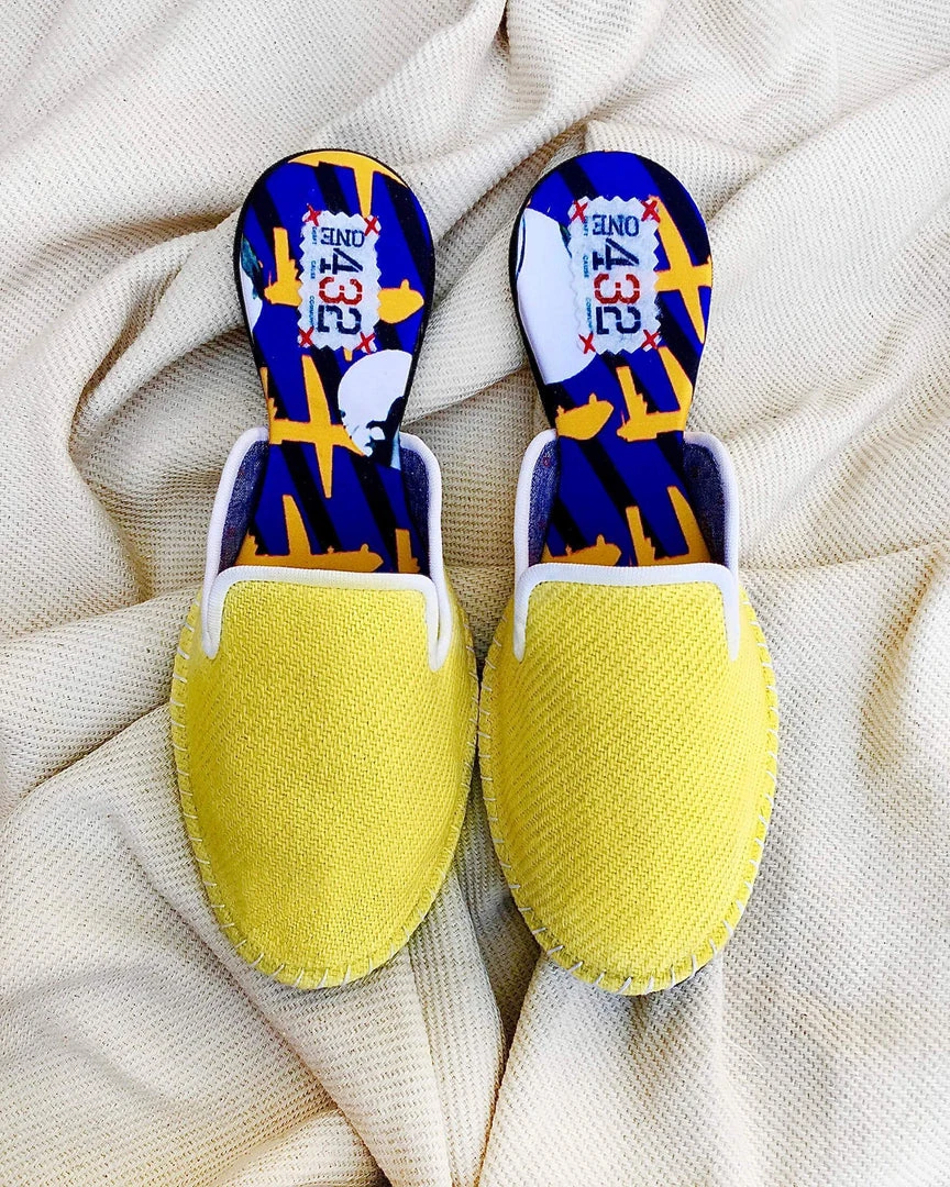 ONE432 Recycled Unisex Slippers - Basant Yellow ONE432 Recycled Unisex Slippers - Basant Yellow