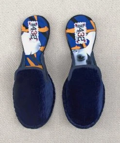 ONE432 Shoes Upcycled Velvet Unisex Slippers - Begum Electric 2 ONE432 Shoes Upcycled Velvet Unisex Slippers - Begum Electric