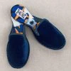 ONE432 Shoes Upcycled Velvet Unisex Slippers - Begum Electric