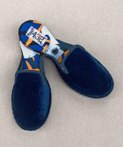 ONE432 Shoes Upcycled Velvet Unisex Slippers - Begum Electric