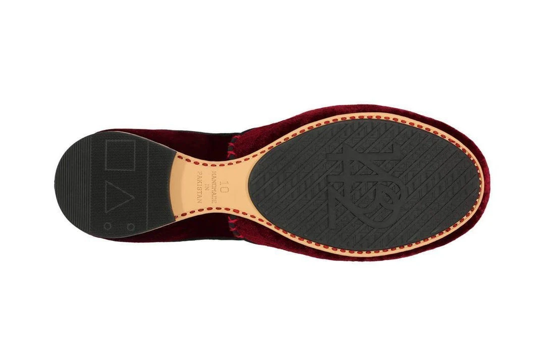 ONE432 Men's Nawab Jutti Loafer - Scarlet ONE432 Men's Nawab Jutti Loafer - Scarlet