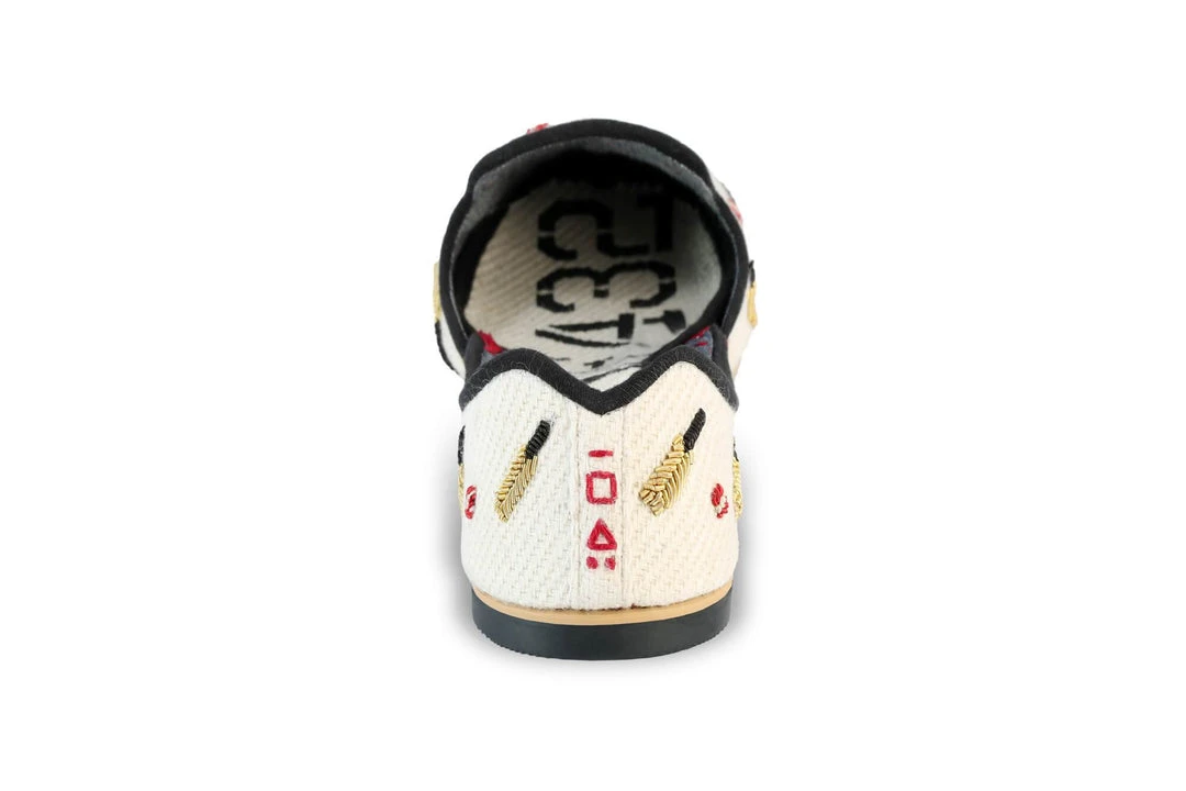 ONE432 Shoes Women's Cricket Recycled Jutti Loafer - Holiday ONE432 Shoes Women's Cricket Recycled Jutti Loafer - Holiday