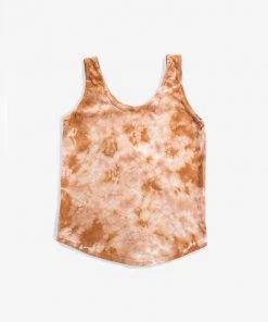 North Of West Sale Emily Tie Dye Tank Top - Amber