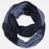 Anchal Stripe Infinity Scarf - Navy Accessories