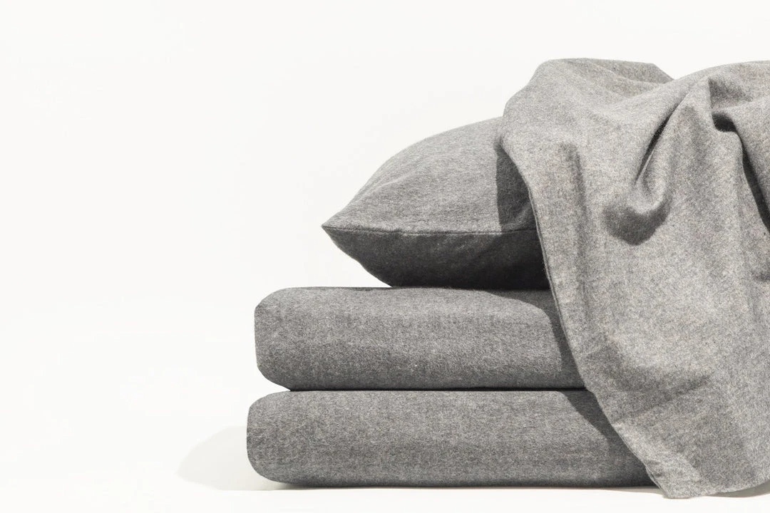 Looma Home Goods Flannel Sheet Set - Slate Looma Home Goods Flannel Sheet Set - Slate