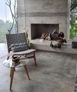 Masaya & Co. Outdoor Arm Chair - Charcoal Sunbrella