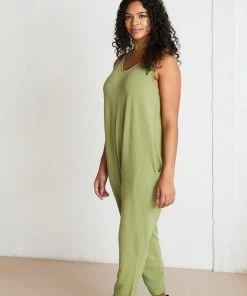 North Of West Sale Parker Jumpsuit - Moss