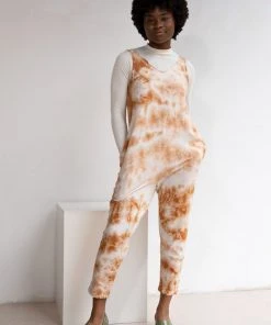 North Of West Parker Tie Dye Jumpsuit - Amber Sale