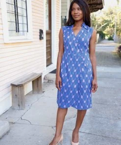 Passion Lilie Anchor Away Ikat Dress Clothing