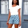Passion Lilie Blue Lagoon Ikat Shorts