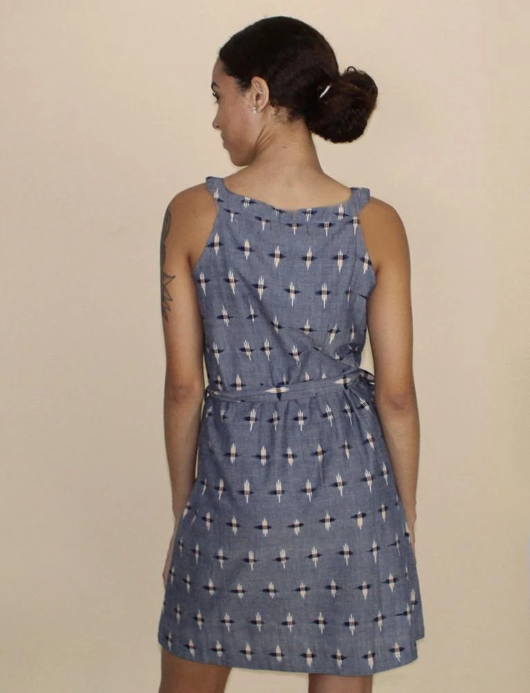 Passion Lilie Chambray Ikat Shift Dress Passion Lilie Chambray Ikat Shift Dress