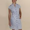Passion Lilie Clear Skies Button-Up Dress Clothing