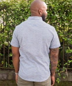 Passion Lilie Men's Light Blue Button Down Shirt