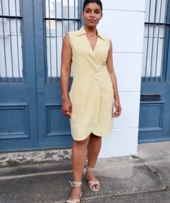 Passion Lilie Marigold Button Up Dress