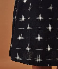 Passion Lilie Navy Stars Midi Skirt Clothing