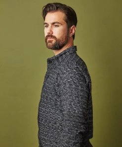 Passion Lilie Men's Timeless Button Down Shirt - Black