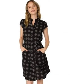Passion Lilie Clothing Zoey Ikat Button-Up Dress