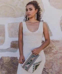 MZ Fair Trade Pastel Mitla Wool Clutch Bag 2 MZ Fair Trade Pastel Mitla Wool Clutch Bag