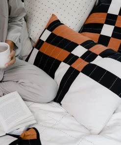 Anchal Patchwork Plaid Lumbar Pillow Home Goods