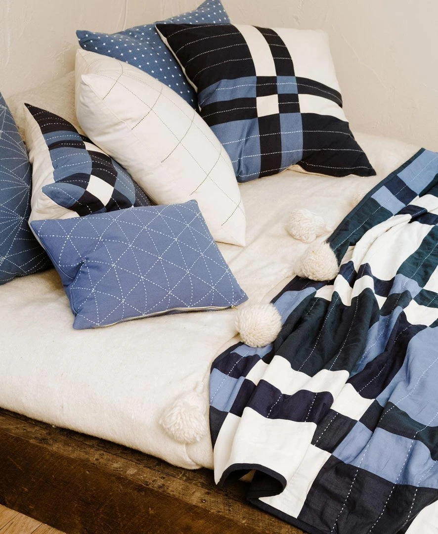 Anchal Patchwork Plaid Quilt Throw Anchal Patchwork Plaid Quilt Throw