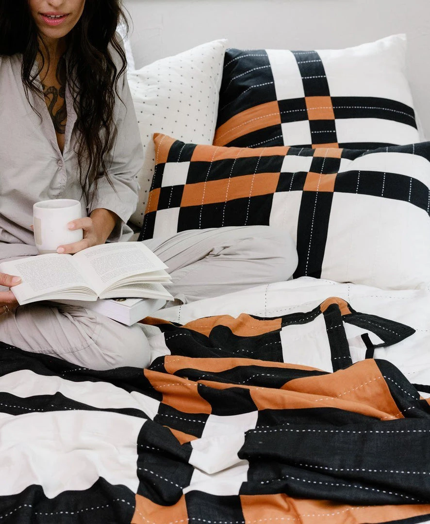 Anchal Home Goods Patchwork Plaid Throw Pillow Anchal Home Goods Patchwork Plaid Throw Pillow