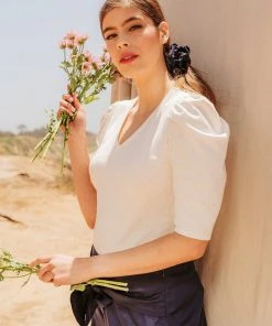 Valani Pauline Hemp Knit Puff Top