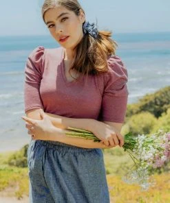 Valani Pauline Hemp Knit Puff Top