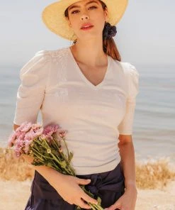 Valani Pauline Hemp Knit Puff Top