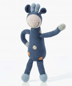 Pebble Blue Giraffe Rattle Baby Gifts