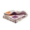 Pebble Purple Granny Square Blanket Fair Trade