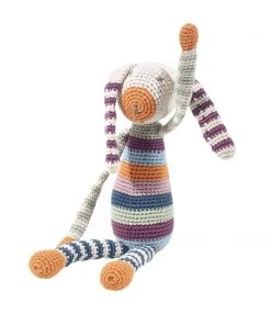 Pebble Best Sellers Rainbow Bunny Rattle