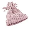 Pebble Fair Trade Ribbed Baby Hat - Dusky Pink