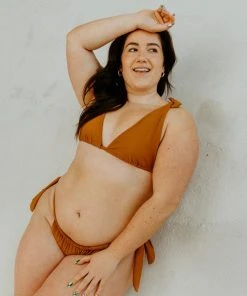 Mary Young Pelosa Recycled Tie Bikini Bottom Swim