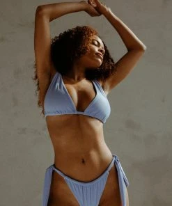 Mary Young Pelosa Recycled Tie Bikini Bottom Swim