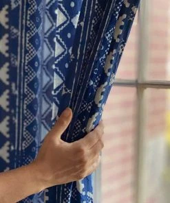 Ichcha Phulkari Indigo Curtain Panel