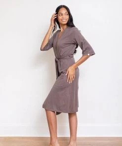 Leena & Lu Pima Short Robe Home Goods