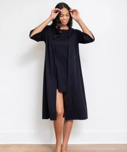 Leena & Lu Pima Short Robe Home Goods
