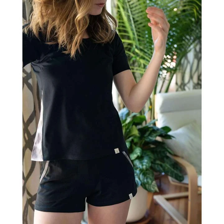 Leena & Lu Pima Short Sleeve Tee - Black BIPOC Owned Leena & Lu Pima Short Sleeve Tee - Black BIPOC Owned