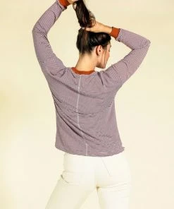 Poplinen Billie Bamboo Stripe Tee